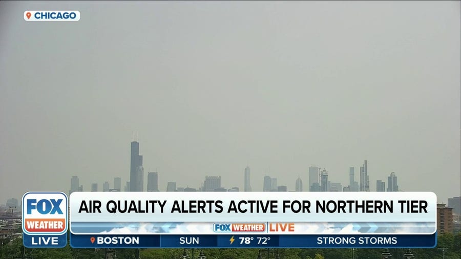 Air quality alerts in place for the northern U.S.