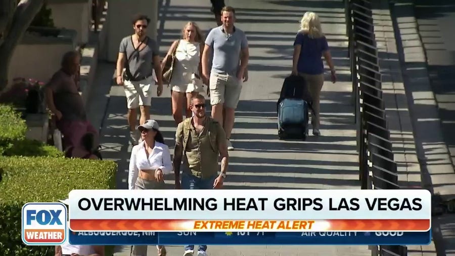 Overwhelming heat is gripping Las Vegas