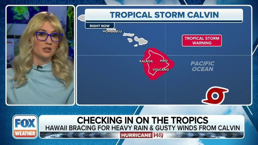 Tropical Storm Calvin eyes Hawaii