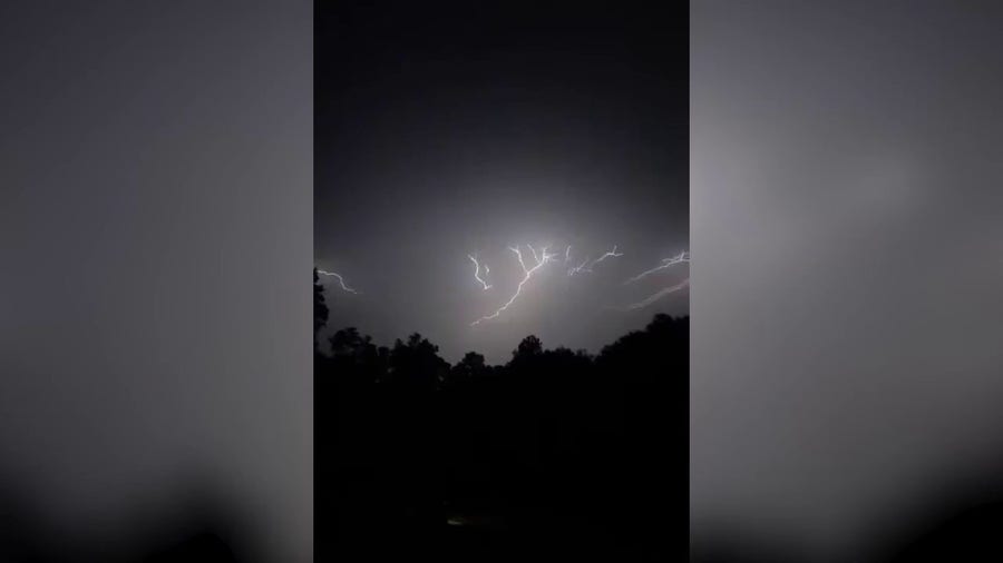 Watch: Lightning bolts splinter across Kentucky sky