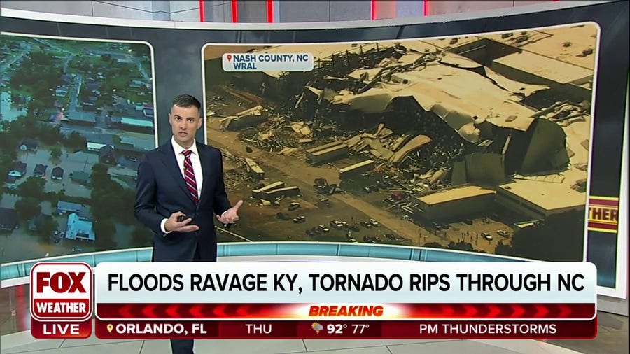 Suspected EF-2 tornado rips through North Carolina
