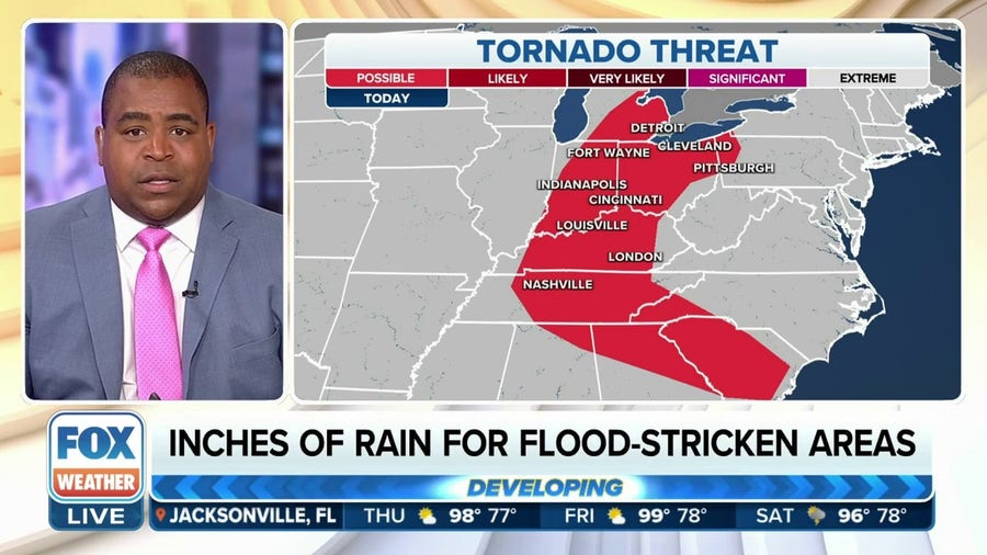 Severe weather targets millions from the Midwest to the Northeast starting Thursday
