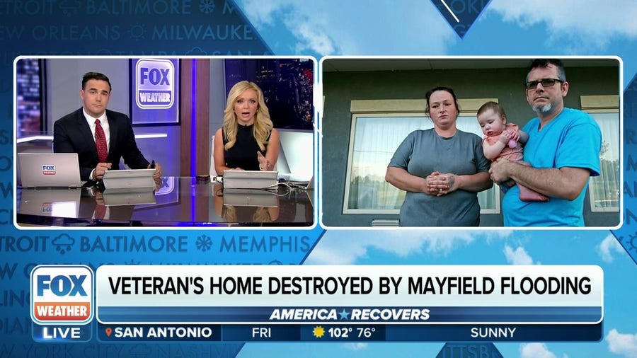 Veteran's home destroyed by Mayfield flooding