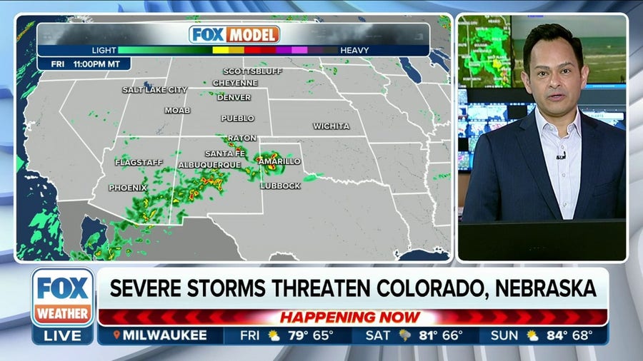 Severe storms threaten Colorado, Nebraska