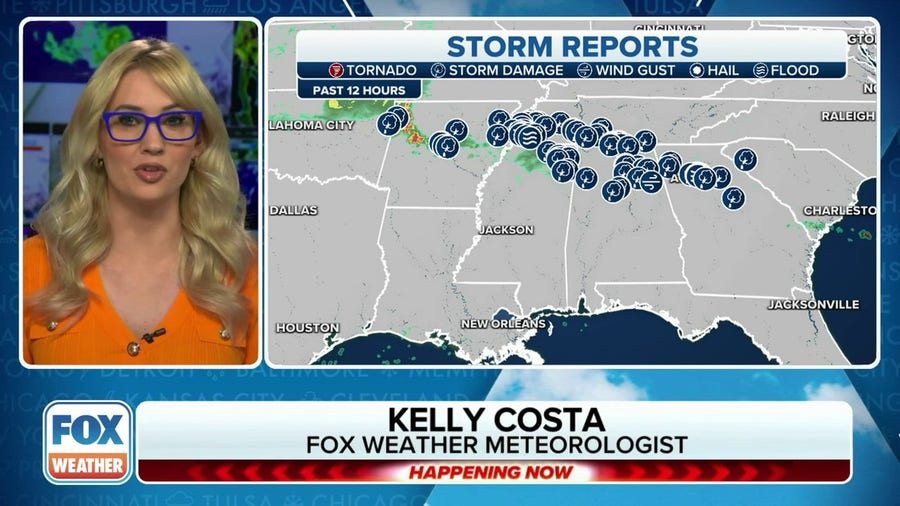 Tennessee, Georgia expreience flooding and severe storms
