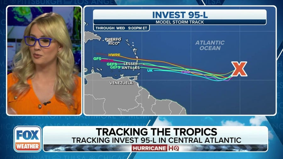 Tracking 95L and Tropical Storm Don in the Atlantic Ocean
