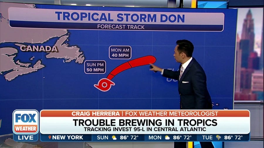 Tropical Storm Don continues to weaken after becoming first hurricane of 2023 Atlantic season