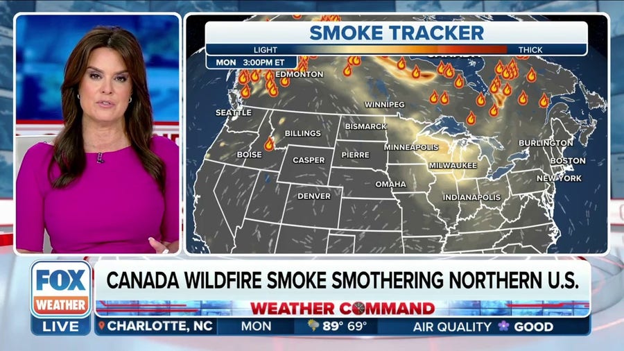 Canada wildfire smoke moves returns to Northern U.S. skies