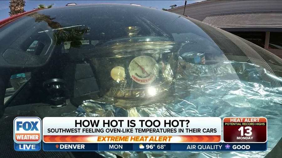 It's hot enough to cook dinner in your car