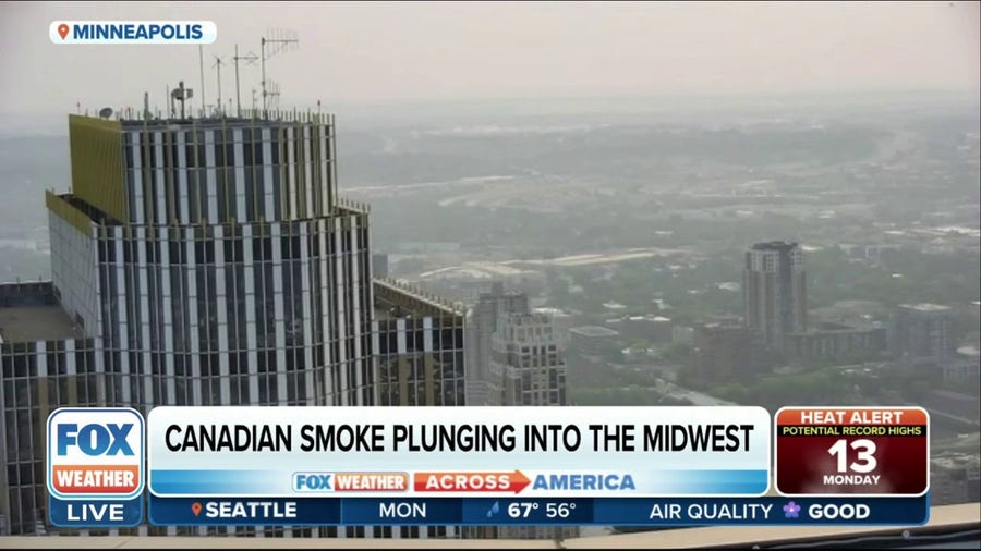 Wildfire smoke from Canada plunges into Midwest, dropping air quality