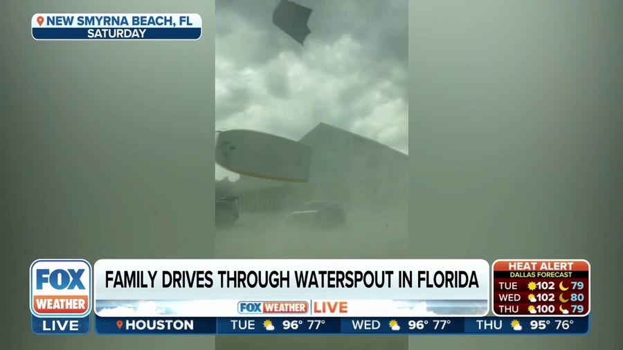 Florida family caught in apparent tornado on the beach