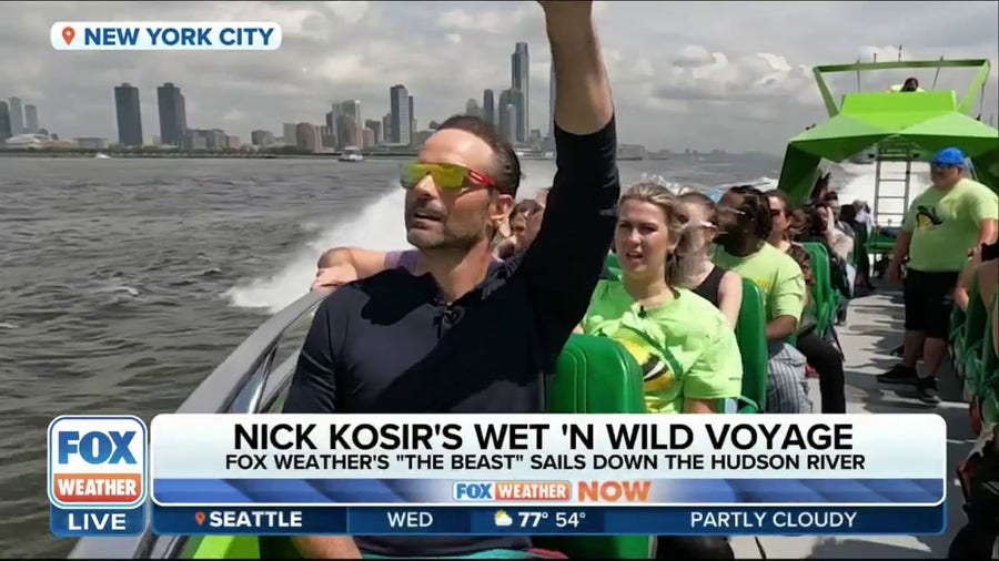 FOX Weather's Nick Kosir took to the Hudson River to ride 'The Beast'
