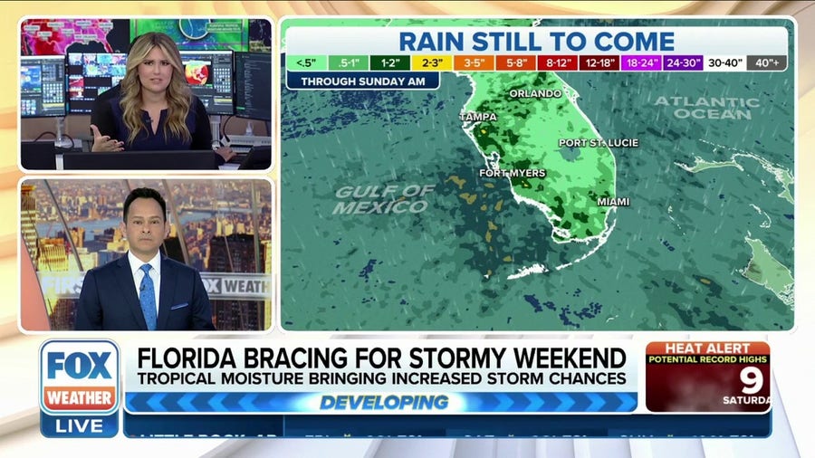Soaking weekend looms for Florida but will provide heat relief