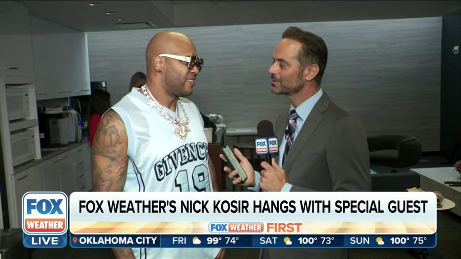 FOX Weather's Nick Kosir catches up with musical artist Flo Rida