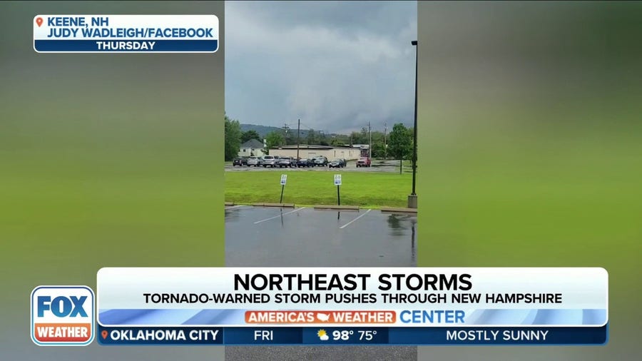 Meteorologists confirm an EF-1 tornado moved through southern New Hampshire