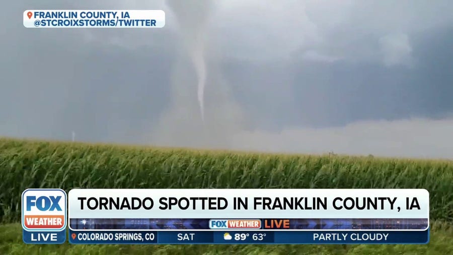 Tornado spotted moving through central Iowa