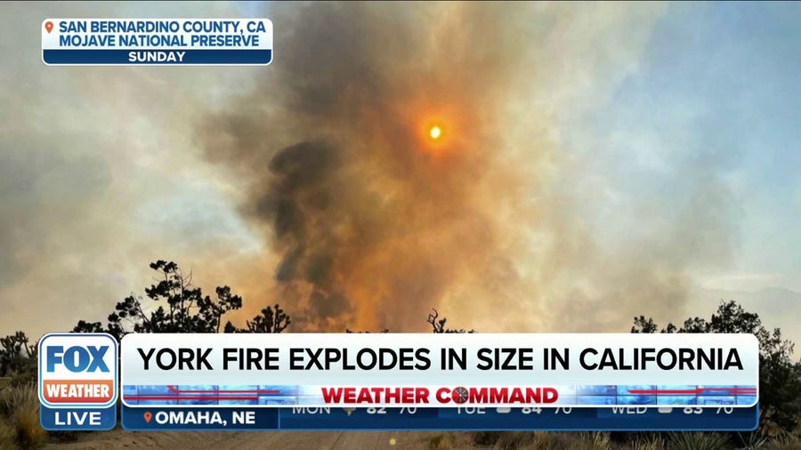 York Fire scorches 70,000 acres inside California's Mojave National Preserve