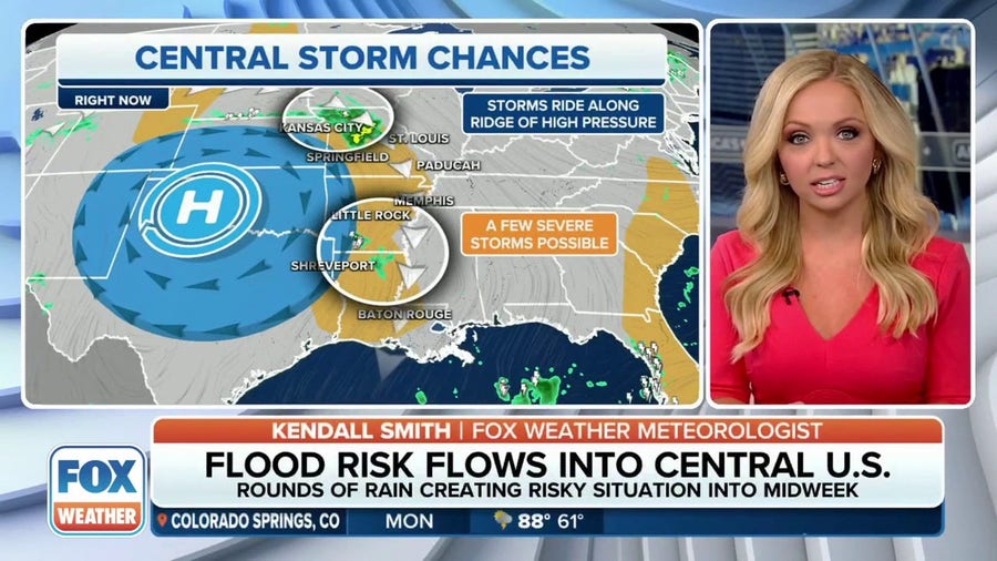 Severe weather risk returns to Central U.S.