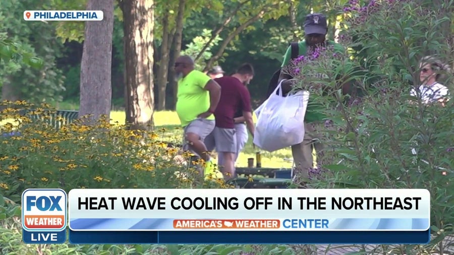 Heat wave cooling off in the Northeast