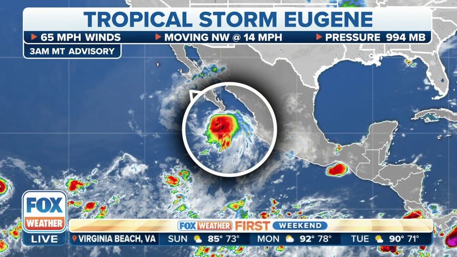 Tropical Storm Eugene to bring rain to West Coast