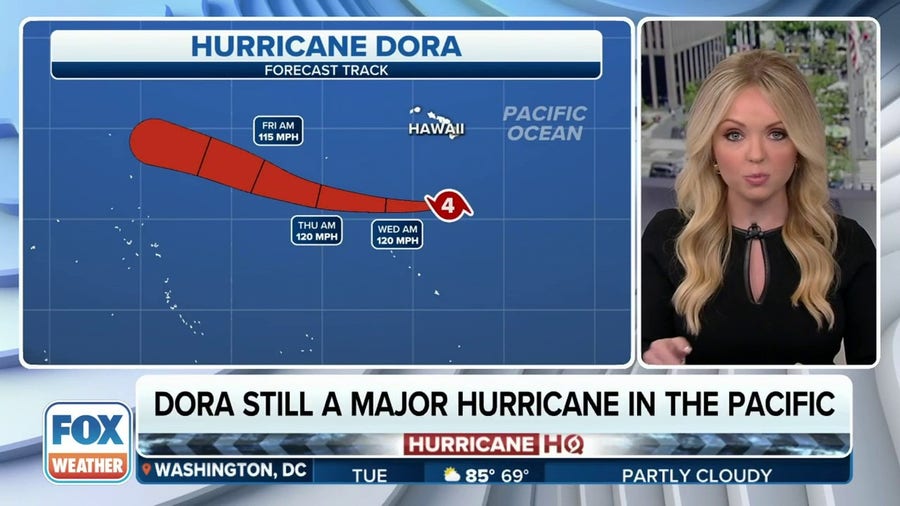 Dora still a major hurricane in Pacific Ocean