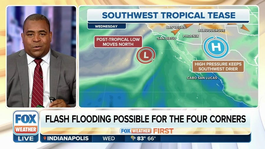 Remnants of Eugene will increase rain chances in California, Southwest