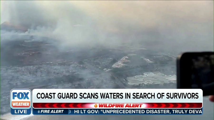 US Coast Guard scanning waters near Maui for wildfire survivors