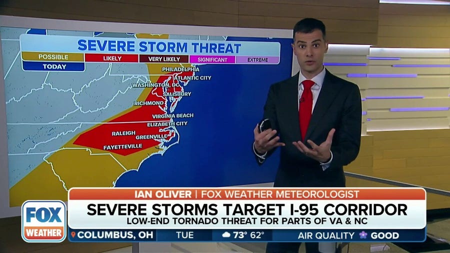 Tracking storms along I-95 corridor