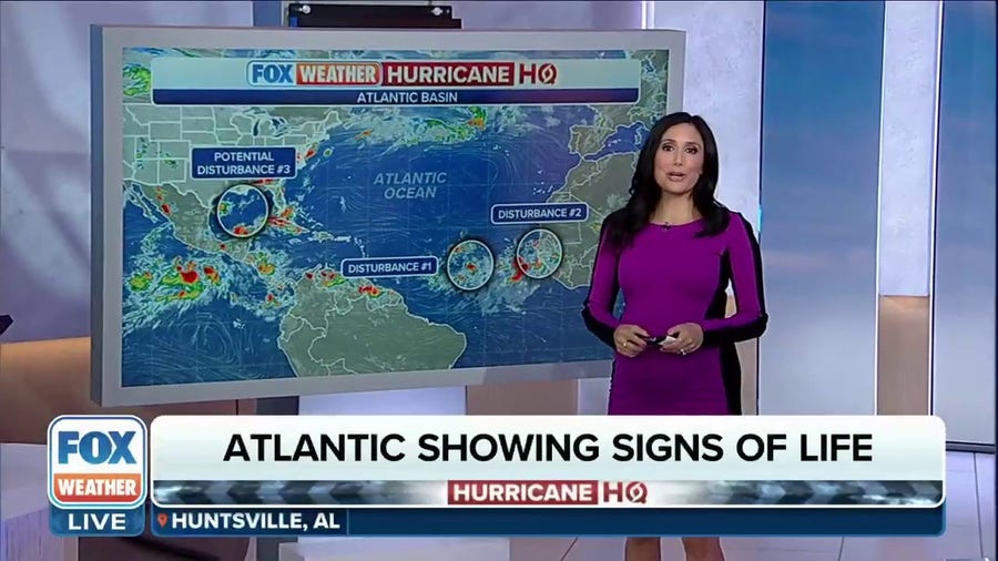 Three disturbances to track in the Atlantic basin