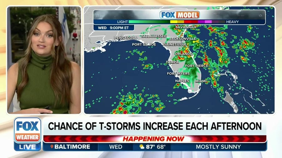 Storms continue to rip through Florida this week with potential for severe weather