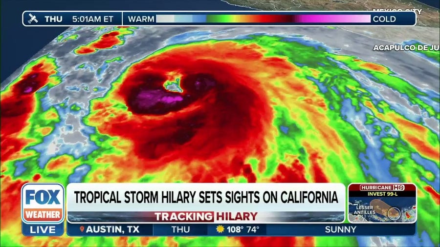 Tropical Storm Hilary takes aim at California with significant impacts possible