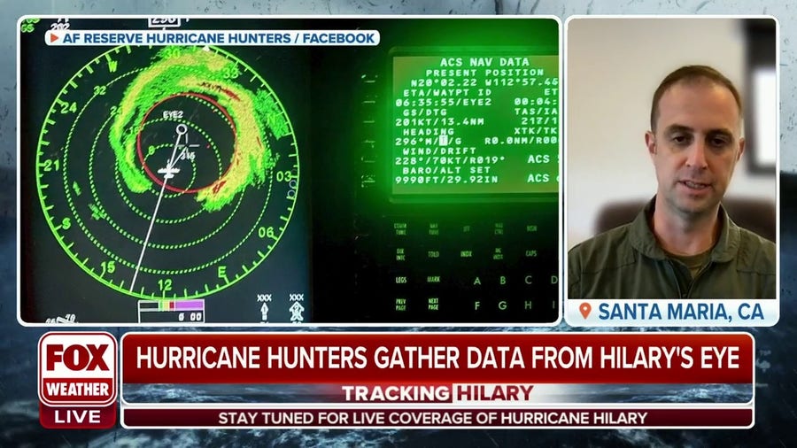Hurricane Hunters fly into Hilary to gather data