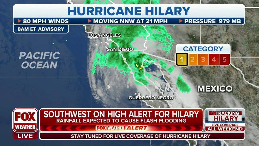 Hurricane Hilary Continues To Weaken As California, Southwest Brace For ...