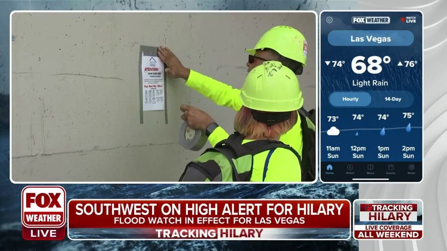 Las Vegas on high alert for impacts from Hurricane Hilary