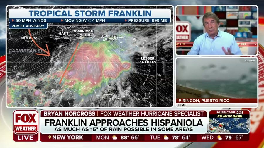 Bryan Norcross Gives Latest Analysis On Tropical Storm Franklin ...