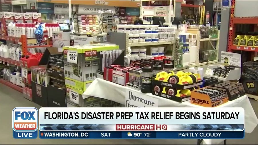 Florida's Disaster Preparedness Tax Holiday begins on Saturday