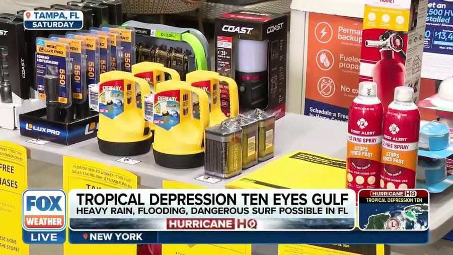 Florida residents stocking up on supplies ahead of likely hurricane landfall this week
