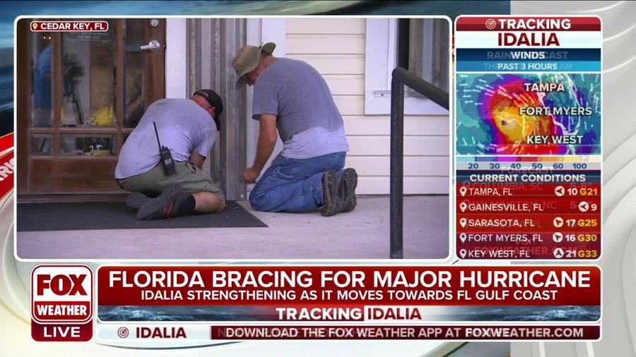 Florida's Gulf Coast bracing for Idalia as the hurricane continues strengthening
