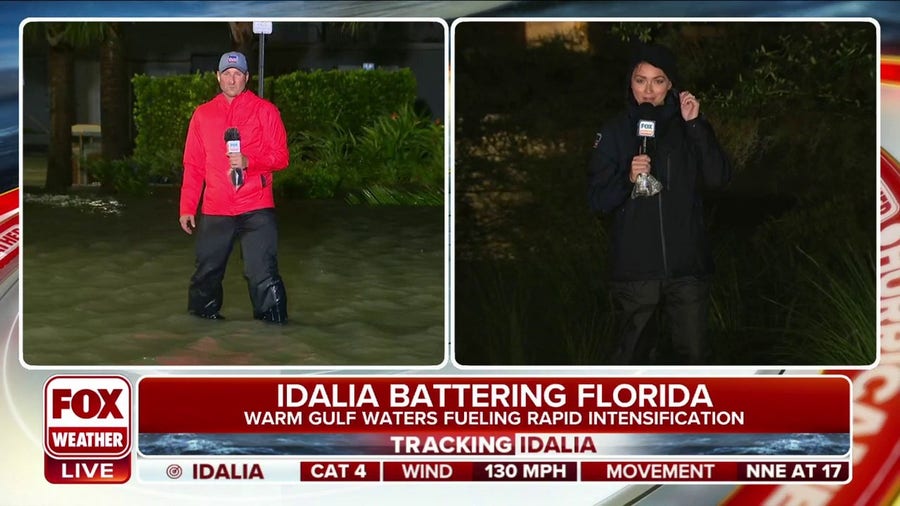 Hurricane Idalia battering Florida as warm Gulf waters fuel rapid intensification