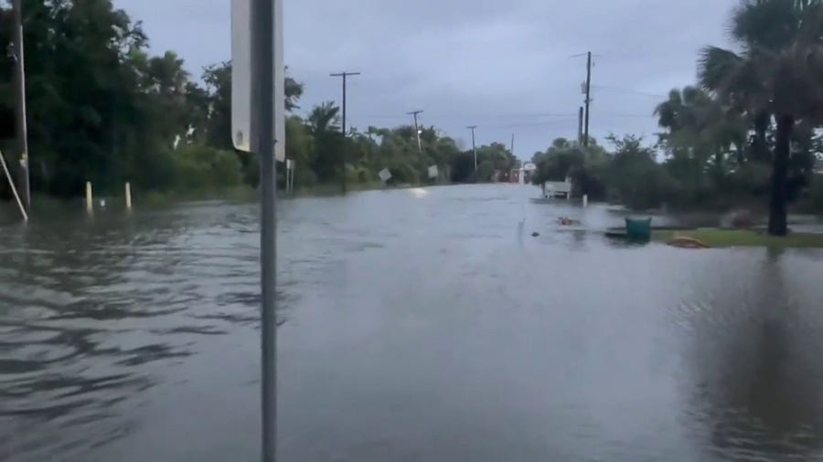 Storm surge from Idalia floods roads near Charleston