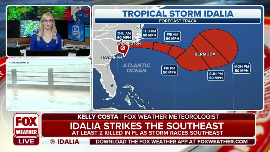 2 AM Update: Tropical Storm Idalia producing heavy rainfall across North Carolina