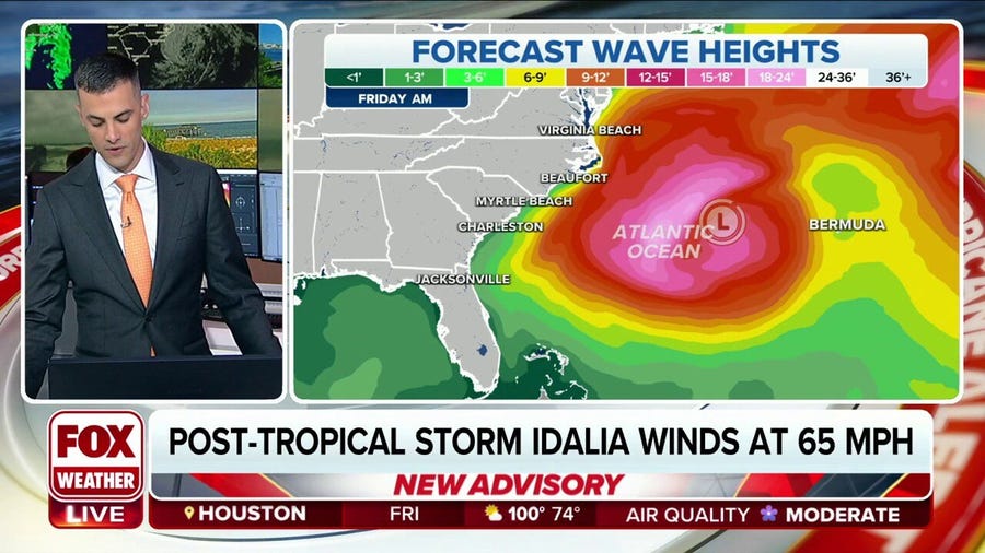 Idalia become post-tropical cyclone