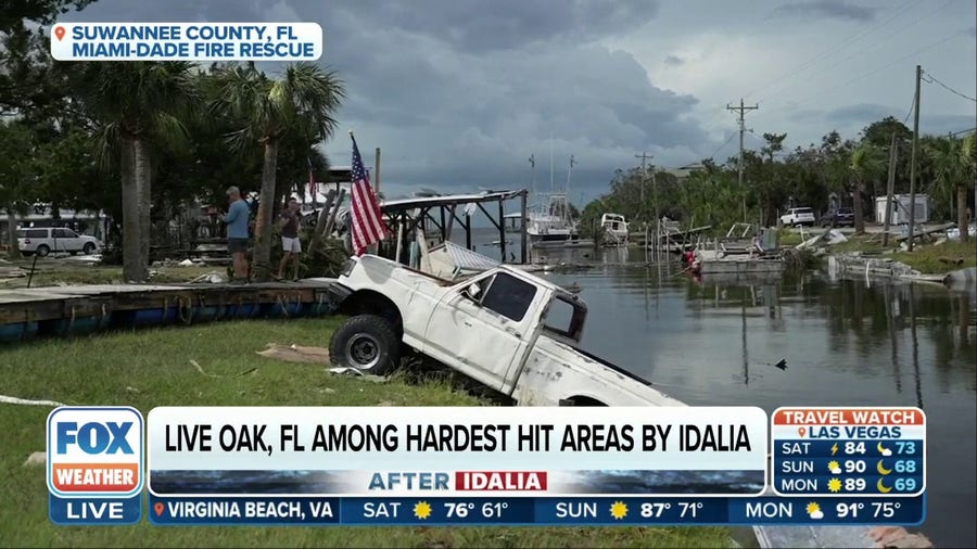 Live Oak, FL among hardest hit areas by Idalia