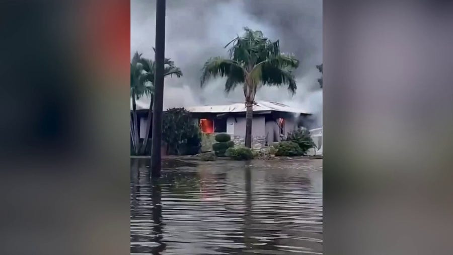 Florida veteran loses home in fire while surrounded by floodwater from Idalia