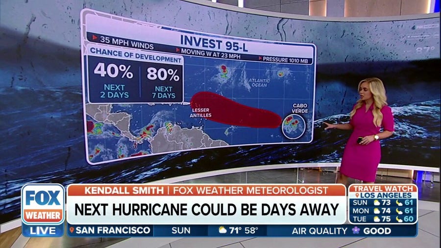 Invest 95L development chances increase