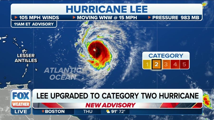 Lee forecast to become Category 5 hurricane