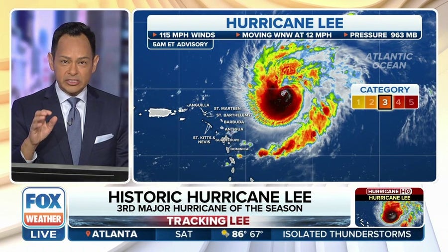 Historic Hurricane Lee becomes third major hurricane of season