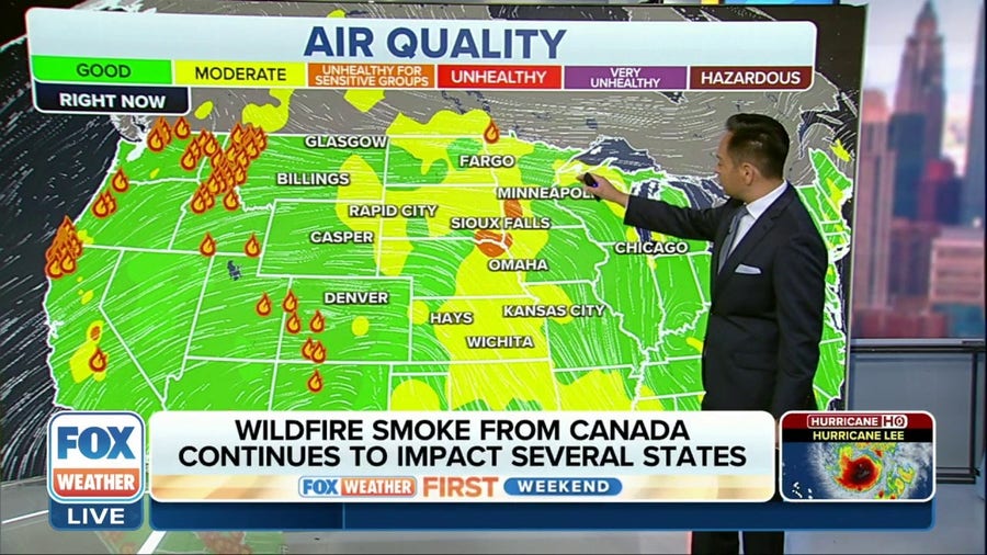 Wildfire smoke from Canada continues to impact several states