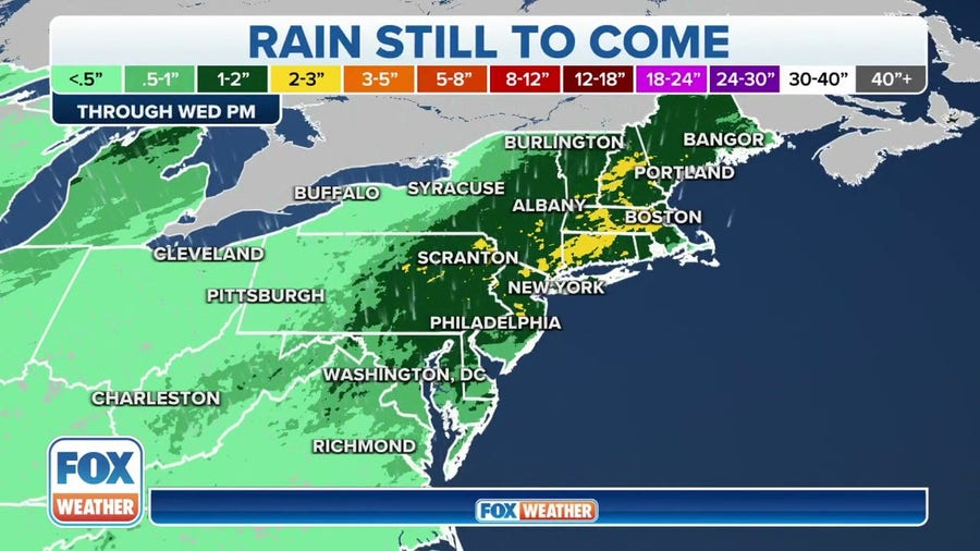 More dodging raindrops in the Northeast