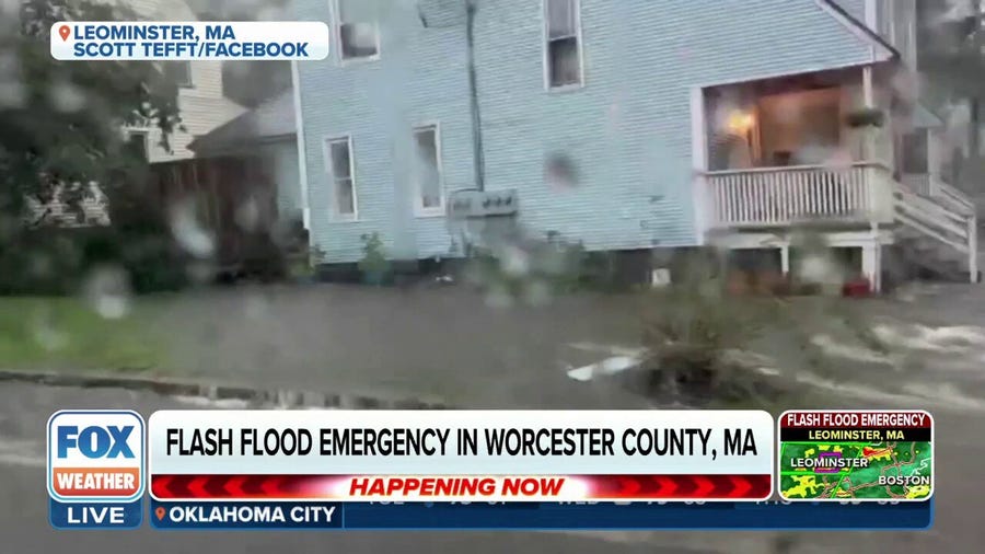 Heavy rain floods homes as storms slam Massachusetts Monday